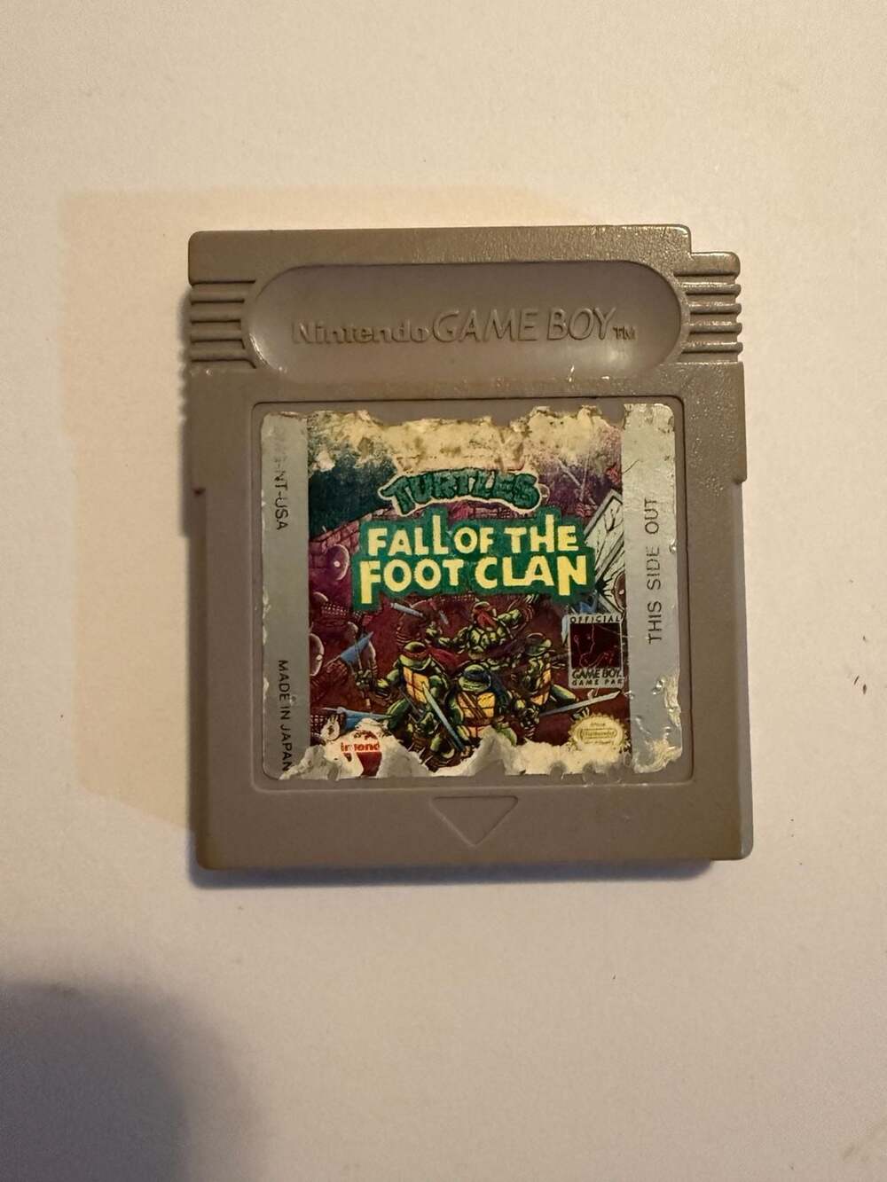 Nintendo Teenage Mutant Ninja Turtles Fall of the Foot Clan Game Boy